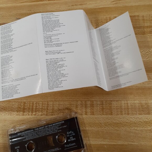 Best of Van Morrison Cassette 1990 PolyGram WB Brown Eyed Girl Stoned Me VTG - Picture 6 of 6